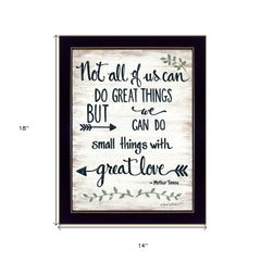 Great Love 1 Black Framed Print Wall Art - Homeroots