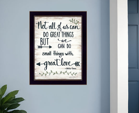 Great Love 1 Black Framed Print Wall Art - Homeroots