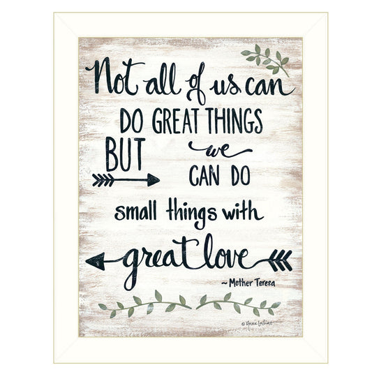 Great Love 2 White Framed Print Wall Art - Homeroots