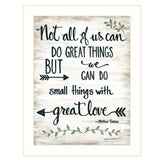 Great Love 2 White Framed Print Wall Art - Homeroots
