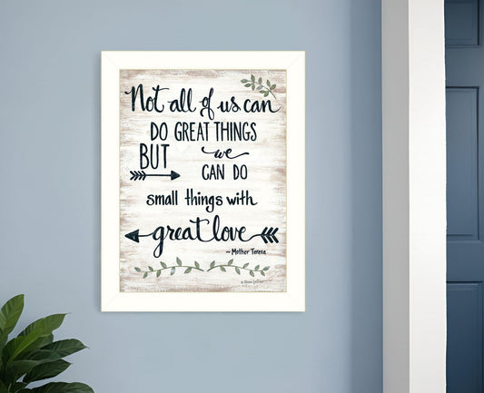 Great Love 2 White Framed Print Wall Art - Homeroots