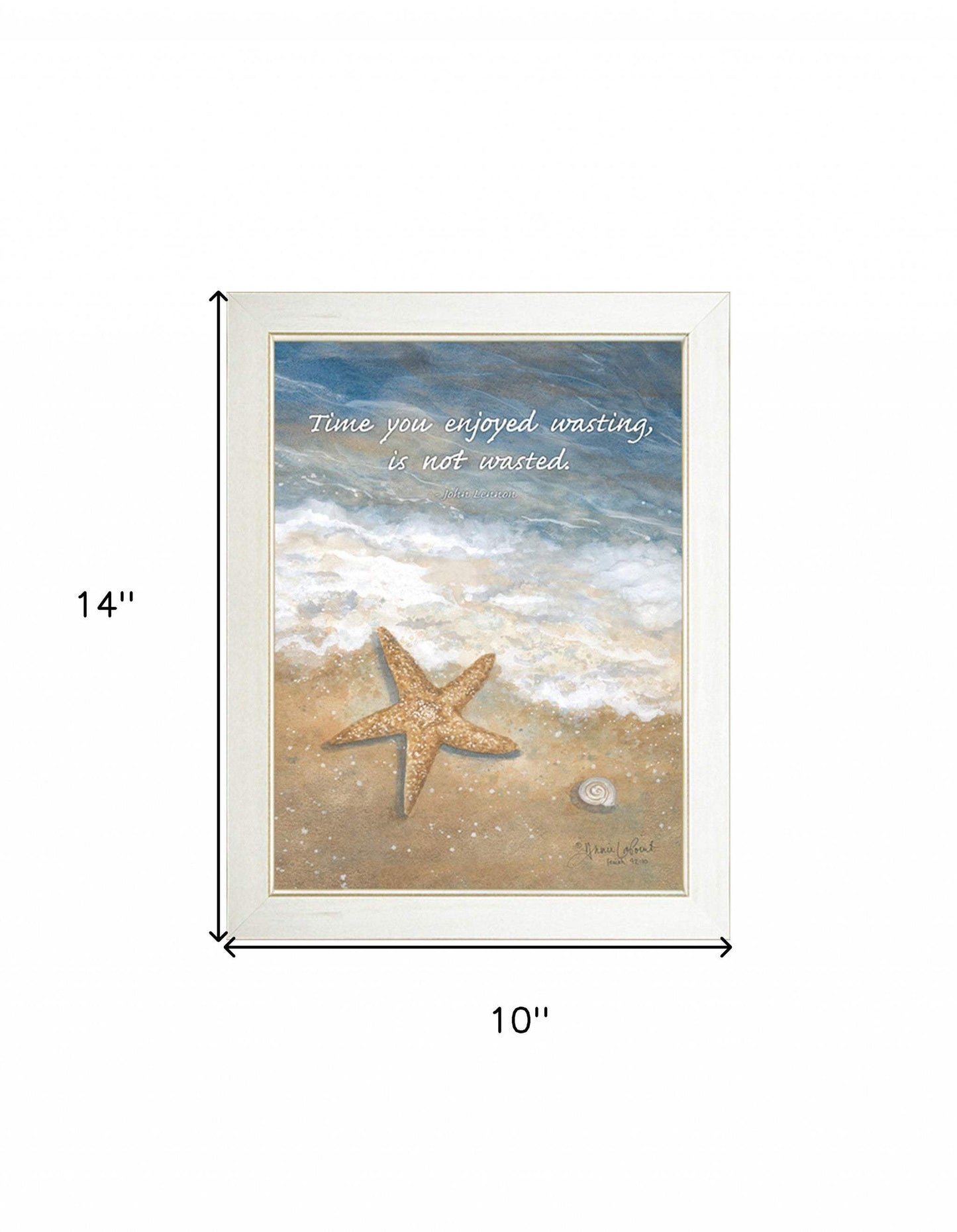 Time Wasted White Framed Print Wall Art - Homeroots - Flyclothing LLC