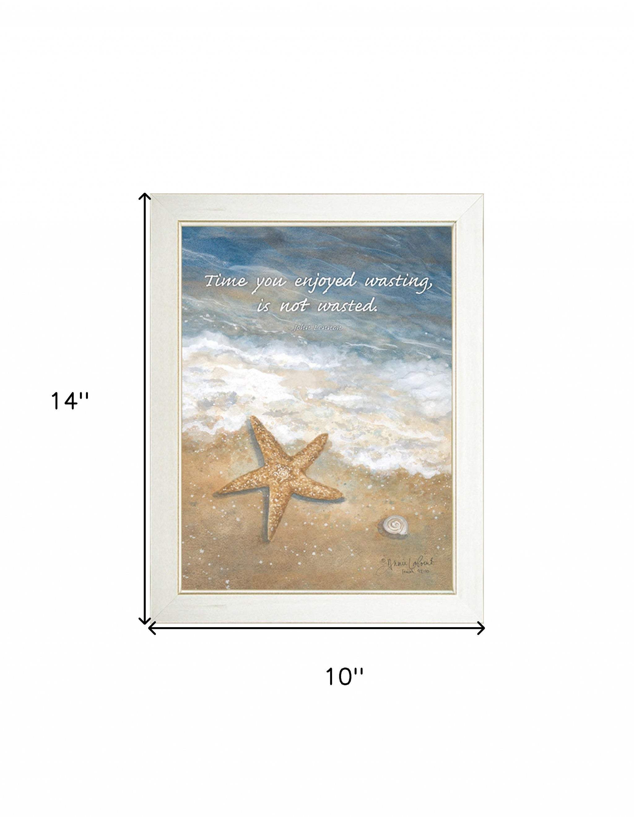 Time Wasted White Framed Print Wall Art - Homeroots - Flyclothing LLC