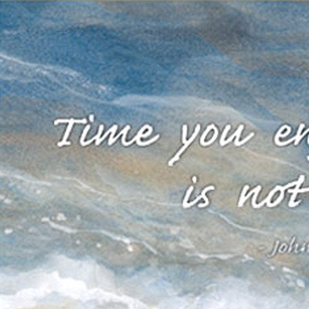 Time Wasted White Framed Print Wall Art - Homeroots - Flyclothing LLC