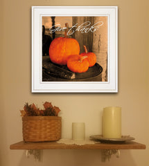 Give Thanks 1 White Framed Print Wall Art - Homeroots