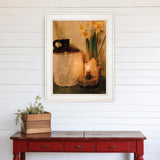 Daffodils 1 White Framed Print Wall Art - Homeroots