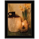 Daffodils 2 Black Framed Print Wall Art - Homeroots