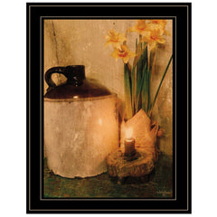 Daffodils 2 Black Framed Print Wall Art - Homeroots