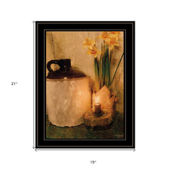 Daffodils 2 Black Framed Print Wall Art - Homeroots