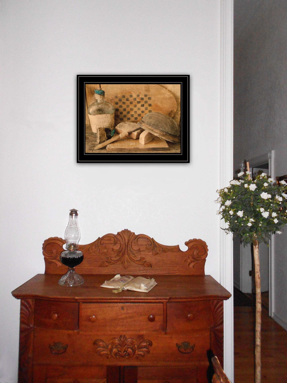 Vintage Apple Cider 2 Black Framed Print Bathroom Wall Art - Homeroots - Flyclothing LLC