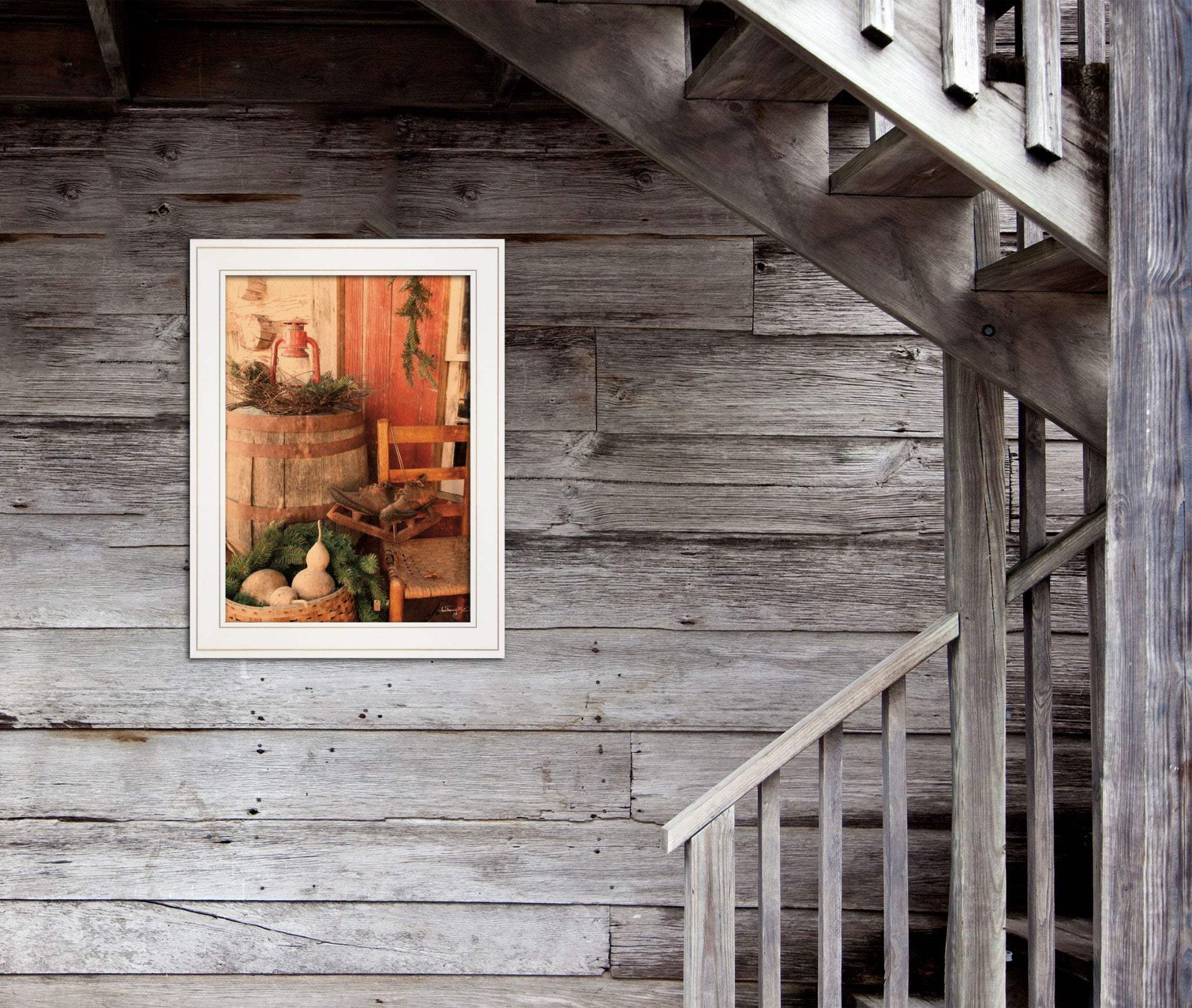 Vintage Skates 1 White Framed Print Wall Art - Homeroots - Flyclothing LLC