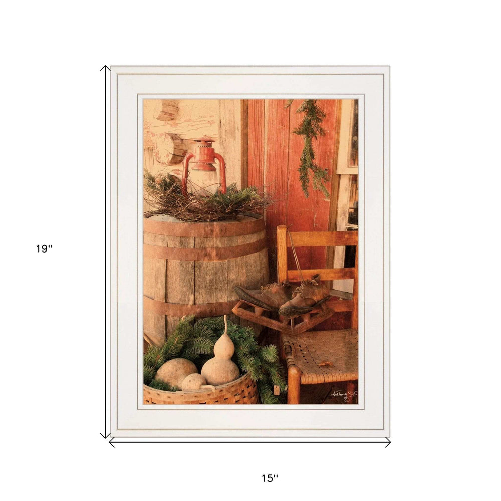 Vintage Skates 1 White Framed Print Wall Art - Homeroots - Flyclothing LLC