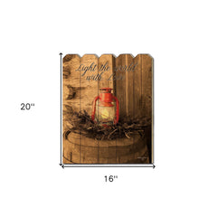 Light the World Unframed Print Wall Art - Homeroots