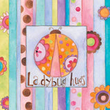 Ladybug Hugs White Framed Print Wall Art - Homeroots - Flyclothing LLC
