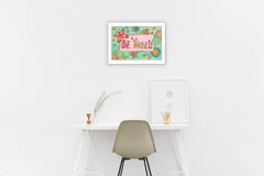 Be Yourself 2 White Framed Print Wall Art - Homeroots