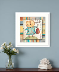 Hey Diddle Diddle White Framed Print Wall Art - Homeroots