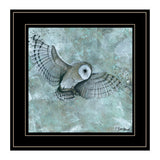 Simplicity Owl 2 Black Framed Print Wall Art - Homeroots