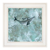Simplicity Humpback 1 White Framed Print Wall Art - Homeroots