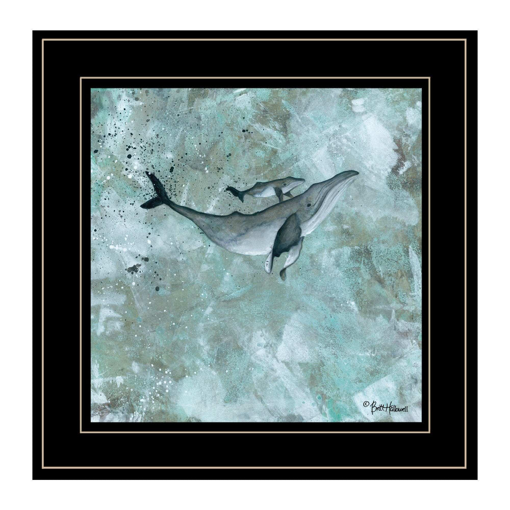 Simplicity Humpback 2 Black Framed Print Wall Art - Homeroots - Flyclothing LLC