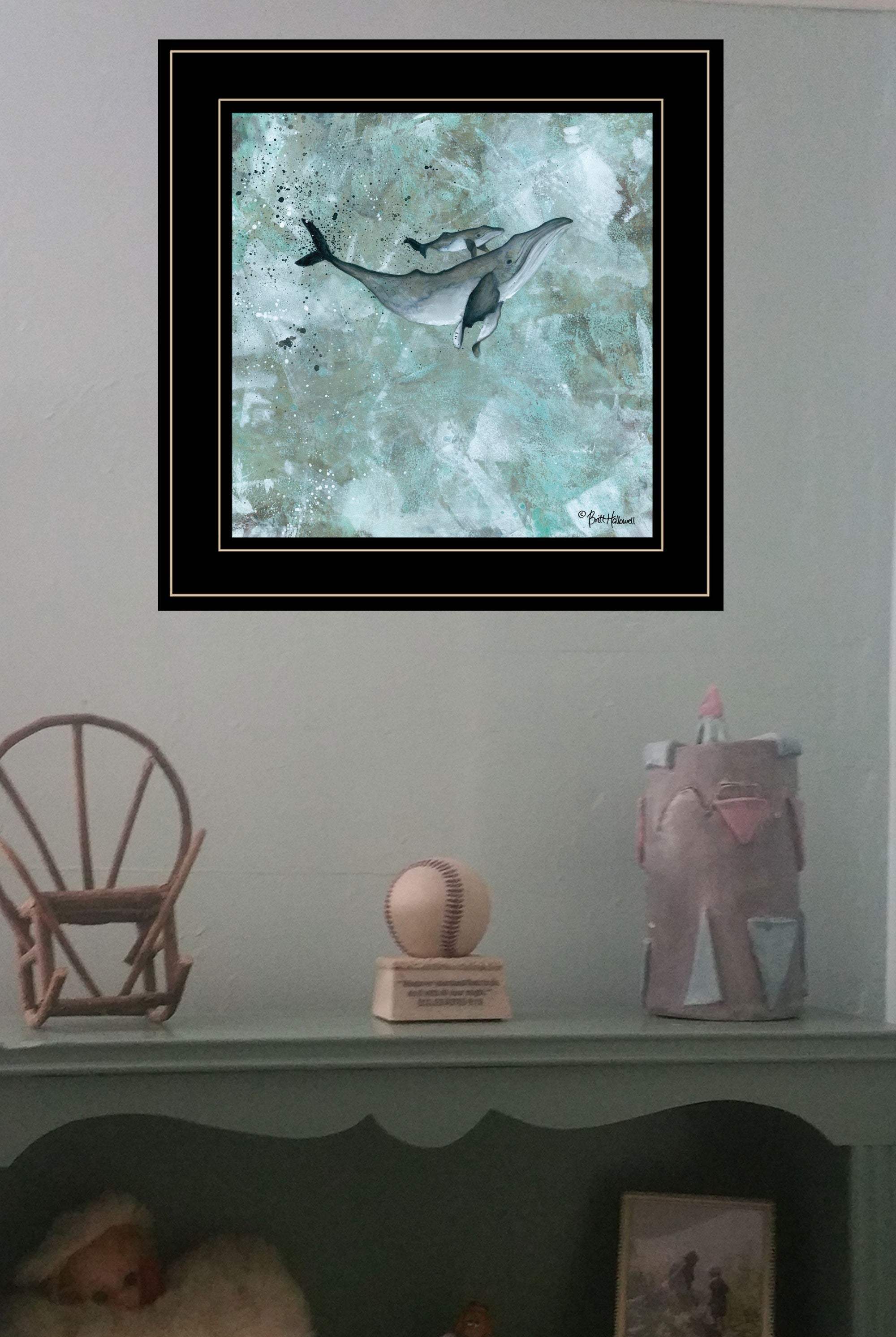 Simplicity Humpback 2 Black Framed Print Wall Art - Homeroots - Flyclothing LLC