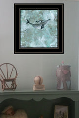 Simplicity Humpback 2 Black Framed Print Wall Art