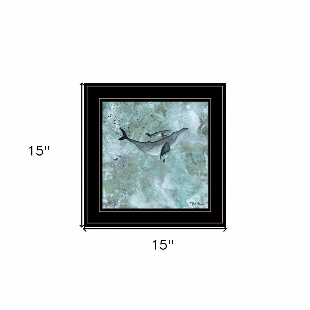 Simplicity Humpback 2 Black Framed Print Wall Art - Homeroots - Flyclothing LLC