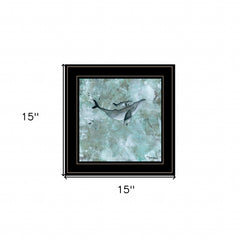 Simplicity Humpback 2 Black Framed Print Wall Art