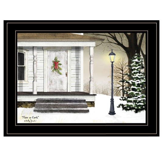 Peace On Earth 3 Black Framed Print Wall Art - Homeroots