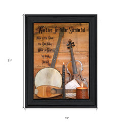 Music 9 Black Framed Print Wall Art - Homeroots