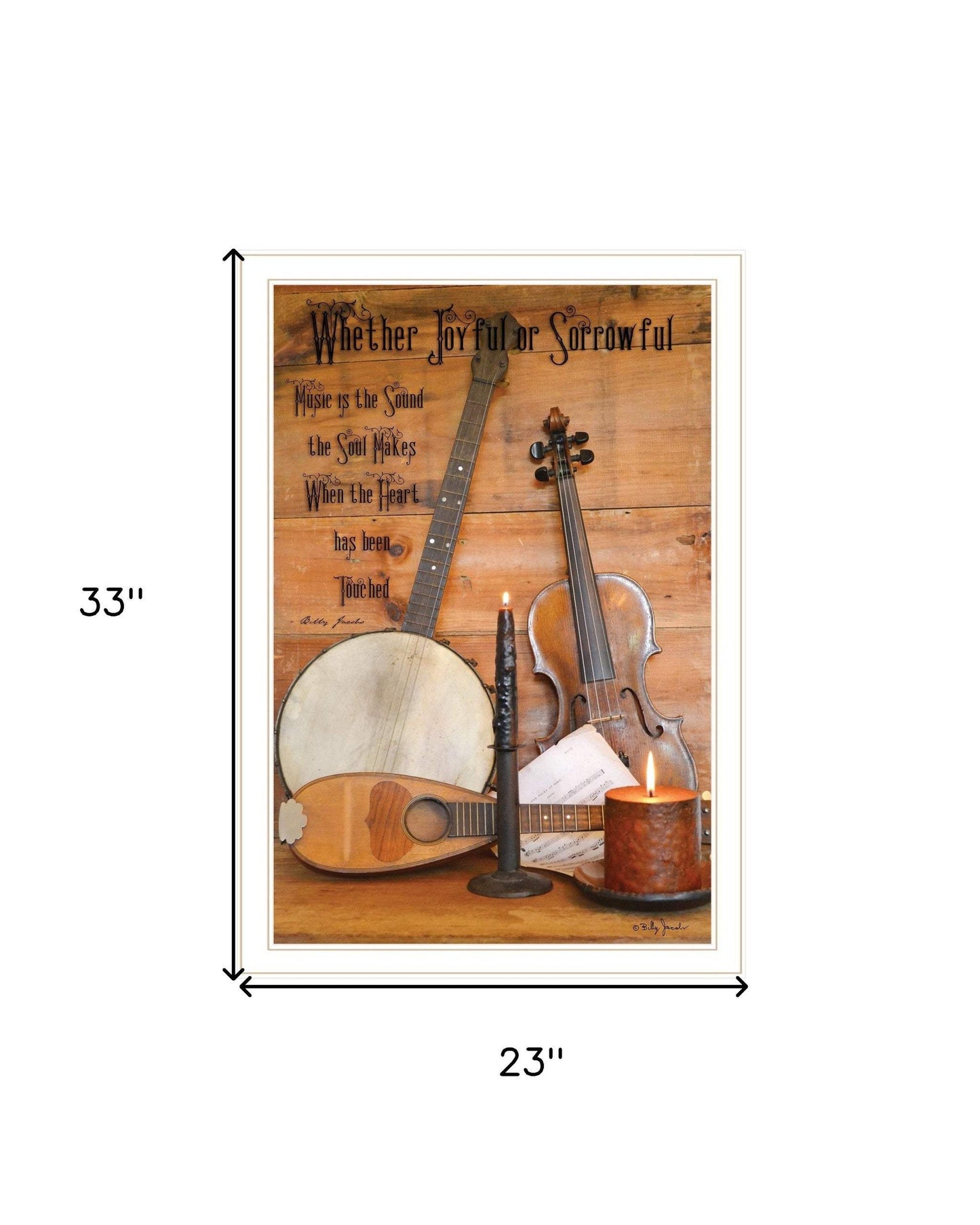 Music 11 White Framed Print Wall Art - Homeroots - Flyclothing LLC