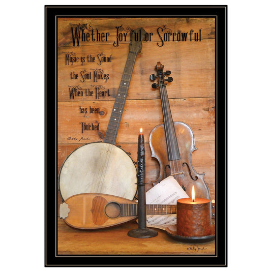 Music 12 Black Framed Print Wall Art - Homeroots