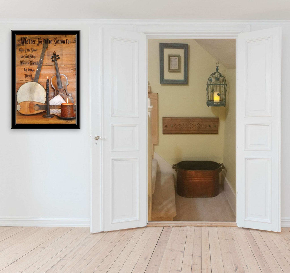 Music 12 Black Framed Print Wall Art - Homeroots - Flyclothing LLC