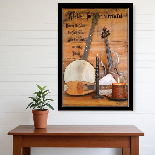 Music 12 Black Framed Print Wall Art - Homeroots