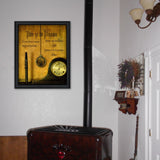 Time Black Framed Print Wall Art - Homeroots