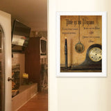 Time is an Illusion 3 White Framed Print Wall Art - Homeroots