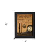 Time is the Illusion Black Framed Print Wall Art - Homeroots - Flyclothing LLC