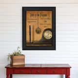 Time is the Illusion Black Framed Print Wall Art - Homeroots