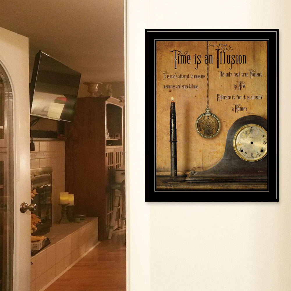Time is an Illusion 4 Black Framed Print Wall Art - Homeroots - Flyclothing LLC