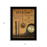 Time is an Illusion 4 Black Framed Print Wall Art - Homeroots - Flyclothing LLC