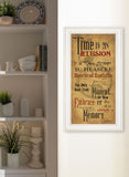 Memories 1 White Framed Print Wall Art - Homeroots