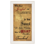 Sound of the Soul 1 White Framed Print Wall Art - Homeroots