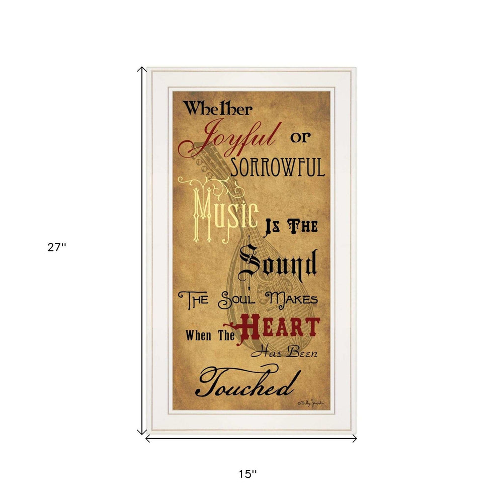 Sound of the Soul 1 White Framed Print Wall Art - Homeroots - Flyclothing LLC