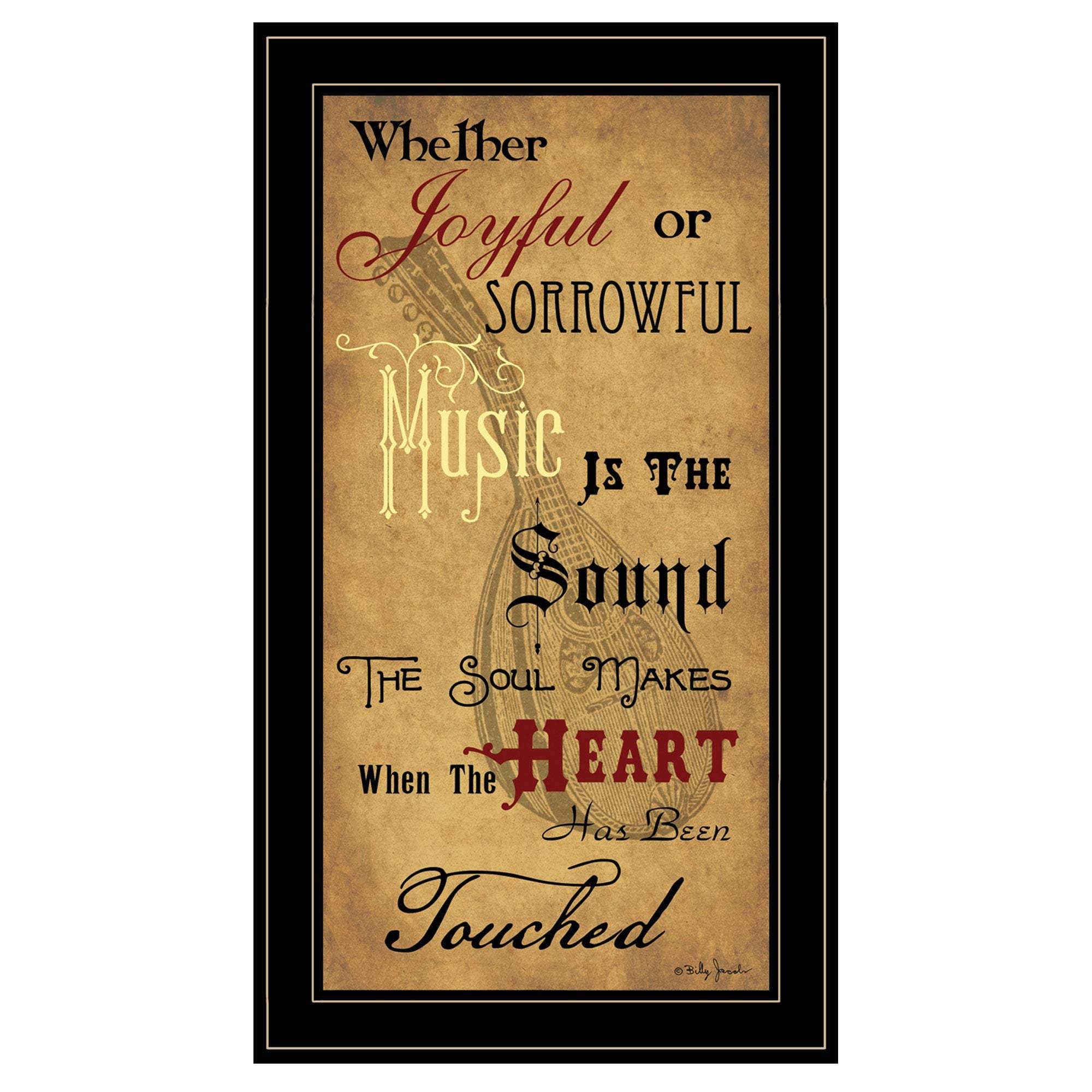 Sound of the Soul 2 Black Framed Print Wall Art - Homeroots - Flyclothing LLC