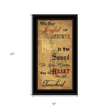 Sound of the Soul 2 Black Framed Print Wall Art - Homeroots - Flyclothing LLC