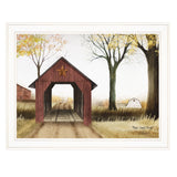 Buck County Bridge 1 White Framed Print Wall Art - Homeroots