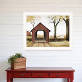 Buck County Bridge 1 White Framed Print Wall Art - Homeroots