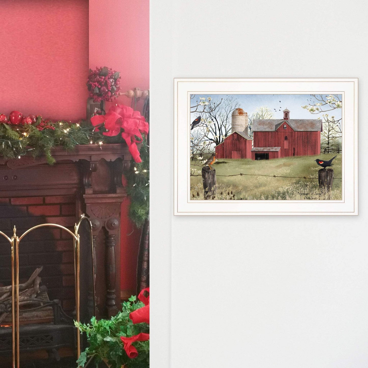 Harbingers of Spring 3 White Framed Print Wall Art - Homeroots - Flyclothing LLC