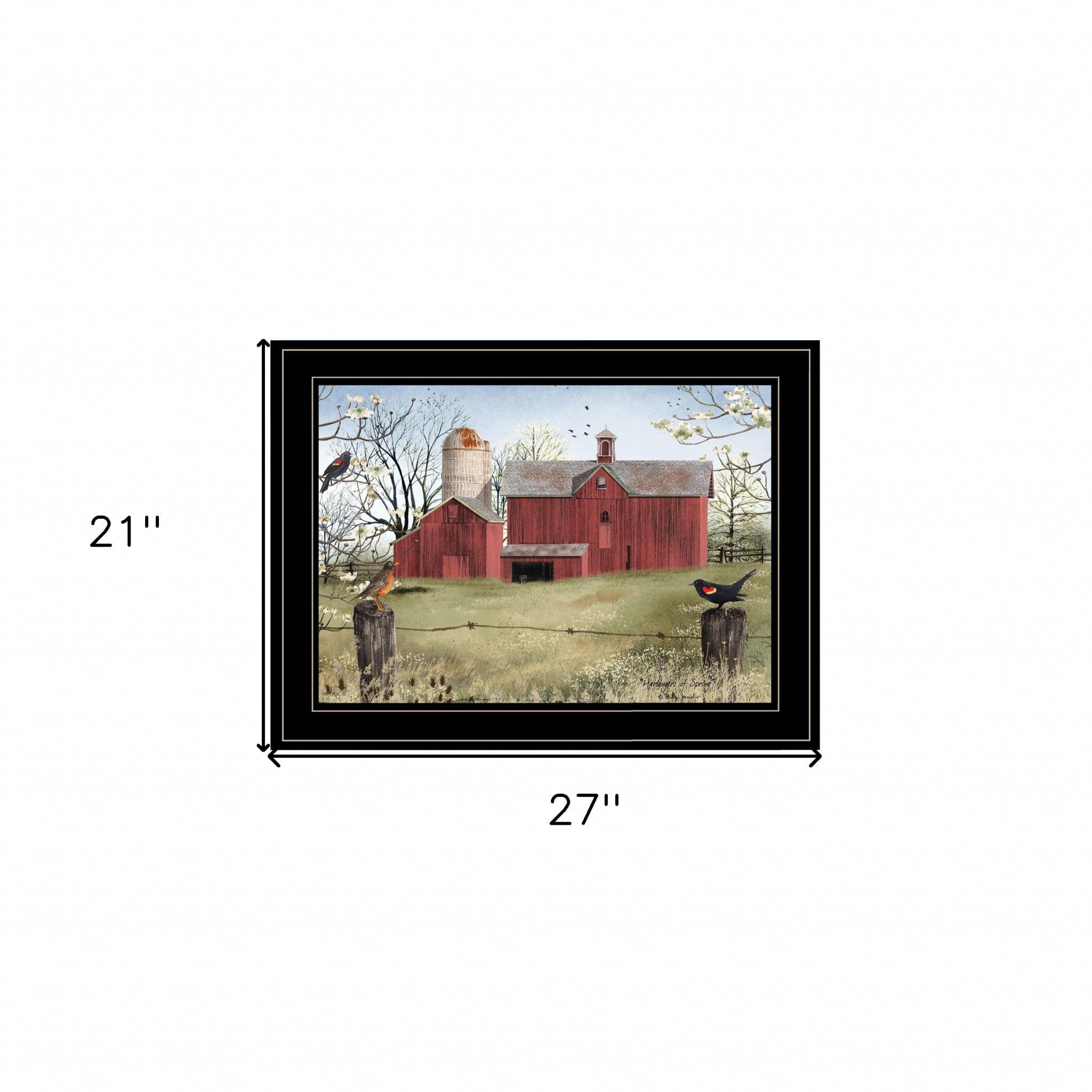 Harbingers of Spring 4 Black Framed Print Wall Art - Homeroots