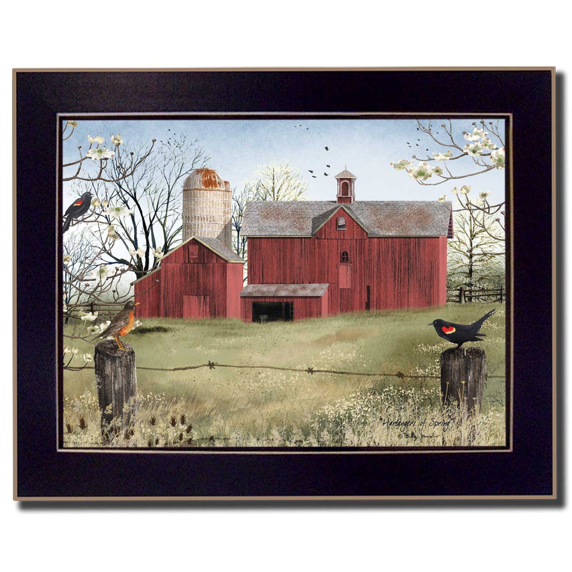 Harbingers of Spring 5 Black Framed Print Wall Art - Homeroots