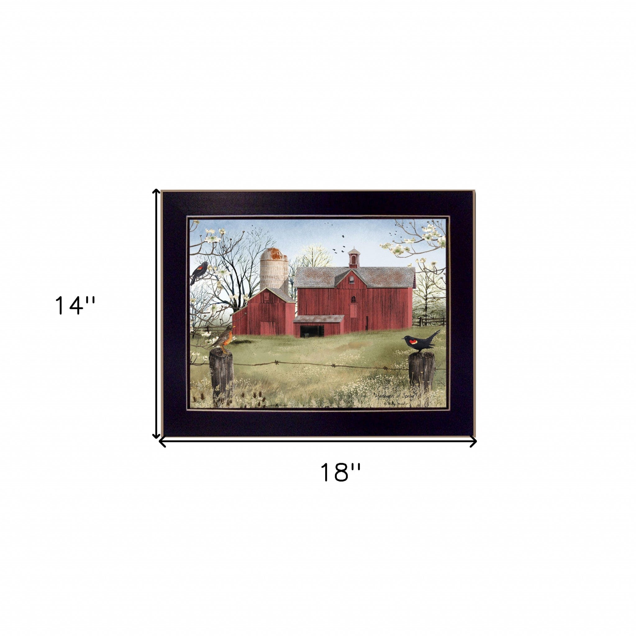 Harbingers of Spring 2 Black Framed Print Wall Art - Homeroots